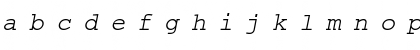 Download Ethiopia Jiret Slant Regular Font Lowercase Preview