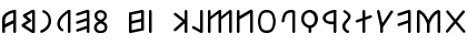 Download Etruscan mid/late Bold Bold Font Lowercase Preview