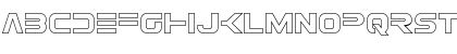 Download Eurofighter Outline Outline Font Lowercase Preview