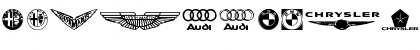 Download Famous Car 1 Regular Font Lowercase Preview