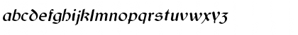 Download Gaelic kursiv Font Lowercase Preview