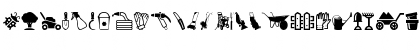 Download Garden Icons Regular Font Lowercase Preview