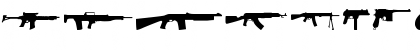 Download Guns Regular Font Lowercase Preview