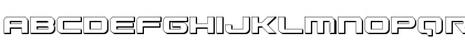 Download Gunship 3D Regular Font Lowercase Preview
