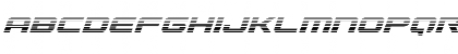 Download Gunship Gradient Italic Italic Font Lowercase Preview