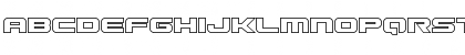 Download Gunship Outline Outline Font Lowercase Preview