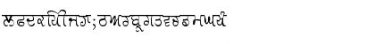 Download GurmukhiLys 030 Thin Normal Font Lowercase Preview