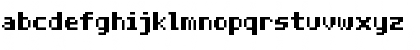Download Half Bold Pixel-7 Regular Font Lowercase Preview