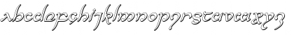 Download Half-Elven 3D Italic Italic Font Lowercase Preview