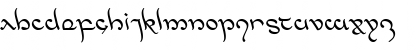 Download Half-Elven Leftalic Italic Font Lowercase Preview