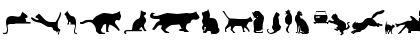 Download Cat Silhouettes Regular Font Lowercase Preview