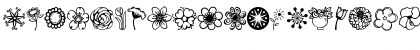 Download Janda Flower Doodles Regular Font Lowercase Preview