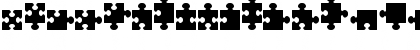 Download jigsaw pieces tfb Regular Font Lowercase Preview