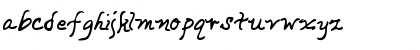 Download CathysHand Regular Font Lowercase Preview