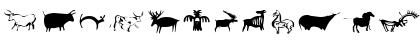 Download Cave Painting Dingbats Regular Font Lowercase Preview