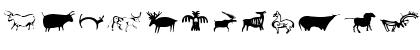 Download Cave Paintings Regular Font Lowercase Preview