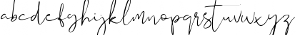 Download Audhistine Regular Font Lowercase Preview
