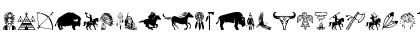 Download Native American Indians Regular Font Lowercase Preview