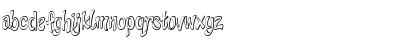 Download CCCheekyMonkey Outline Font Lowercase Preview