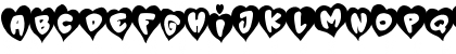 Download P'tit Coeur d'Amour Regular Font Lowercase Preview