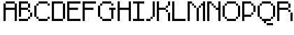 Download Pixel-Noir Skinny Caps Regular Font Lowercase Preview