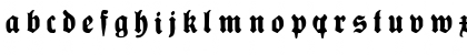 Download Plakat-FrakturUNZ1L Italic Font Lowercase Preview