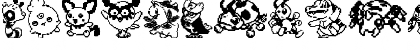 Download Pokemon pixels 2 Regular Font Lowercase Preview