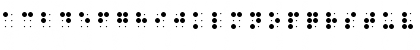 Download QBraille Regular Font Lowercase Preview