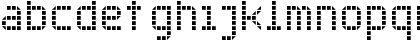 Download Rounded LED Board-7 Regular Font Lowercase Preview