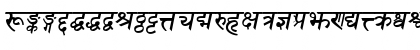 Download Sanskrit Bold Italic Font Lowercase Preview