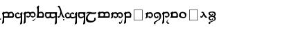 Download Tengwar of F?anor Regular Font Lowercase Preview
