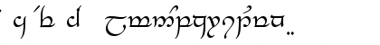 Download Tengwar-Elesil Normal Font Lowercase Preview
