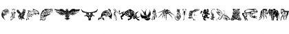 Download Tribal Animals Tattoo Designs Regular Font Lowercase Preview