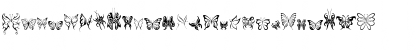 Download butterfly dingbats Regular Font Lowercase Preview