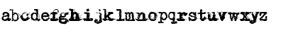 Download Typewriter - Remington RIVIERA Regular Font Lowercase Preview