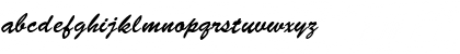 Download VNI-Brush Italic Font Lowercase Preview