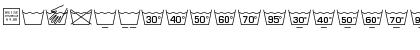 Download Wash Care Symbols M54 Regular Font Lowercase Preview