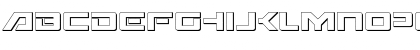 Wildcard 3D Regular Font Lowercase Preview