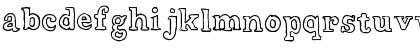 Download Wobbly Bob Outline Regular Font Lowercase Preview