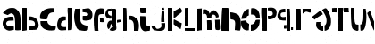 Download WOODCUTTER ARMY (Stencil) Regular Font Lowercase Preview