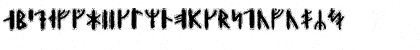 Download Yggdrasil Runic Regular Font Lowercase Preview