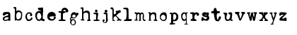 Download Ana's Rusty Typewriter Regular Font Lowercase Preview