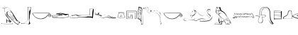 Download Ancient Egyptian Hieroglyphs Regular Font Lowercase Preview