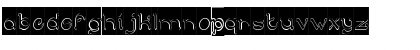 Download ARABIAN KNIGHT-Hollow-Inverse Regular Font Lowercase Preview