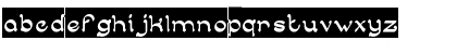 Download ARABIAN KNIGHT-Inverse Regular Font Lowercase Preview