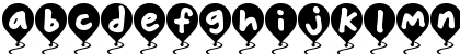 Download Balloon Floats Regular Font Lowercase Preview