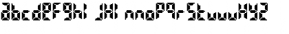 Download Bittypix Countdown Regular Font Lowercase Preview