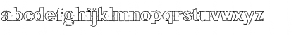 Download Bluegrass OUTLINE Regular Font Lowercase Preview