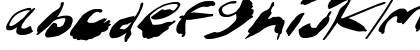 Download Crazy Ink Splats Italic Font Lowercase Preview