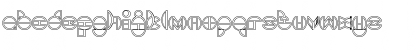 Download DRAGON FLY_outlined Regular Font Lowercase Preview